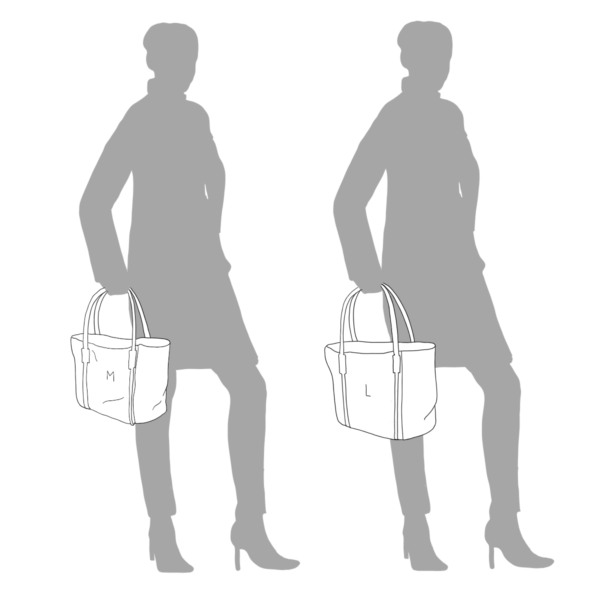 Woman holding the bag